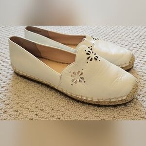 Women's White Kate Spade Espadrille Flats